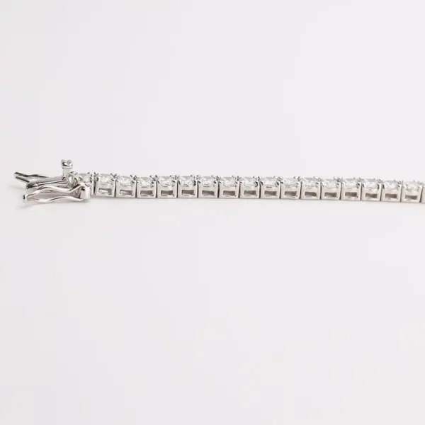 Classic 925 Sterling Silver Tennis Bracelet with Sparkling Cubic Zirconia Stones