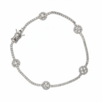 925 Sterling Silver Crystal Tennis Bracelet | Dublin Silver