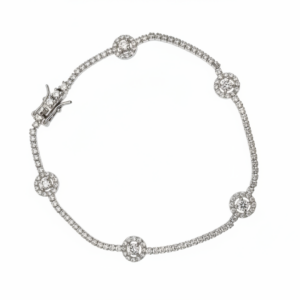 925 Sterling Silver Crystal Tennis Bracelet | Dublin Silver