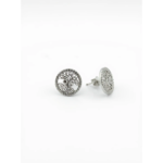 Sterling Silver Tree of Life Stud Earrings with Cubic Zirconia | Dublin Silver