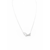 925 Sterling Silver Bow Necklace Delicate Chain | Dublin Silver