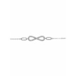 925 Sterling Silver Infinity Bracelet Adjustable Chain | Dublin Silver