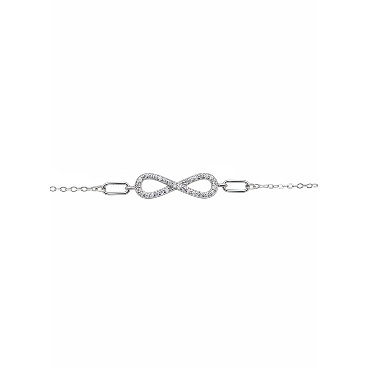 925 Sterling Silver Infinity Bracelet Adjustable Chain | Dublin Silver