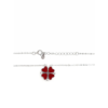925 Sterling Silver Heart Clover Pendant Necklace | Dublin Silver