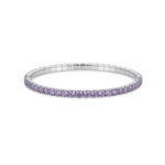 925 Sterling Silver Purple Tennis Bracelet with Cubic Zirconia | Dublin Silver