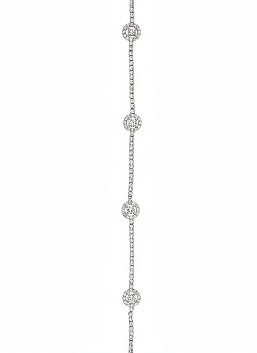 925 Sterling Silver Crystal Tennis Bracelet | Dublin Silver