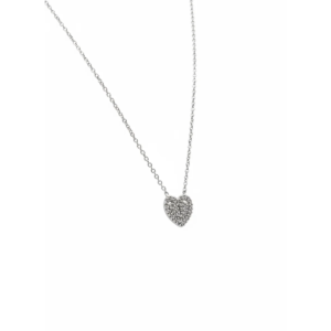 Sterling Silver Heart Pendant Necklace 18-inch Chain | Dublin Silver
