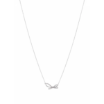 925 Sterling Silver Bow Necklace Delicate Chain | Dublin Silver