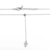 925 Sterling Silver Minimalist Triangle Pendant Necklace | Dublin Silver