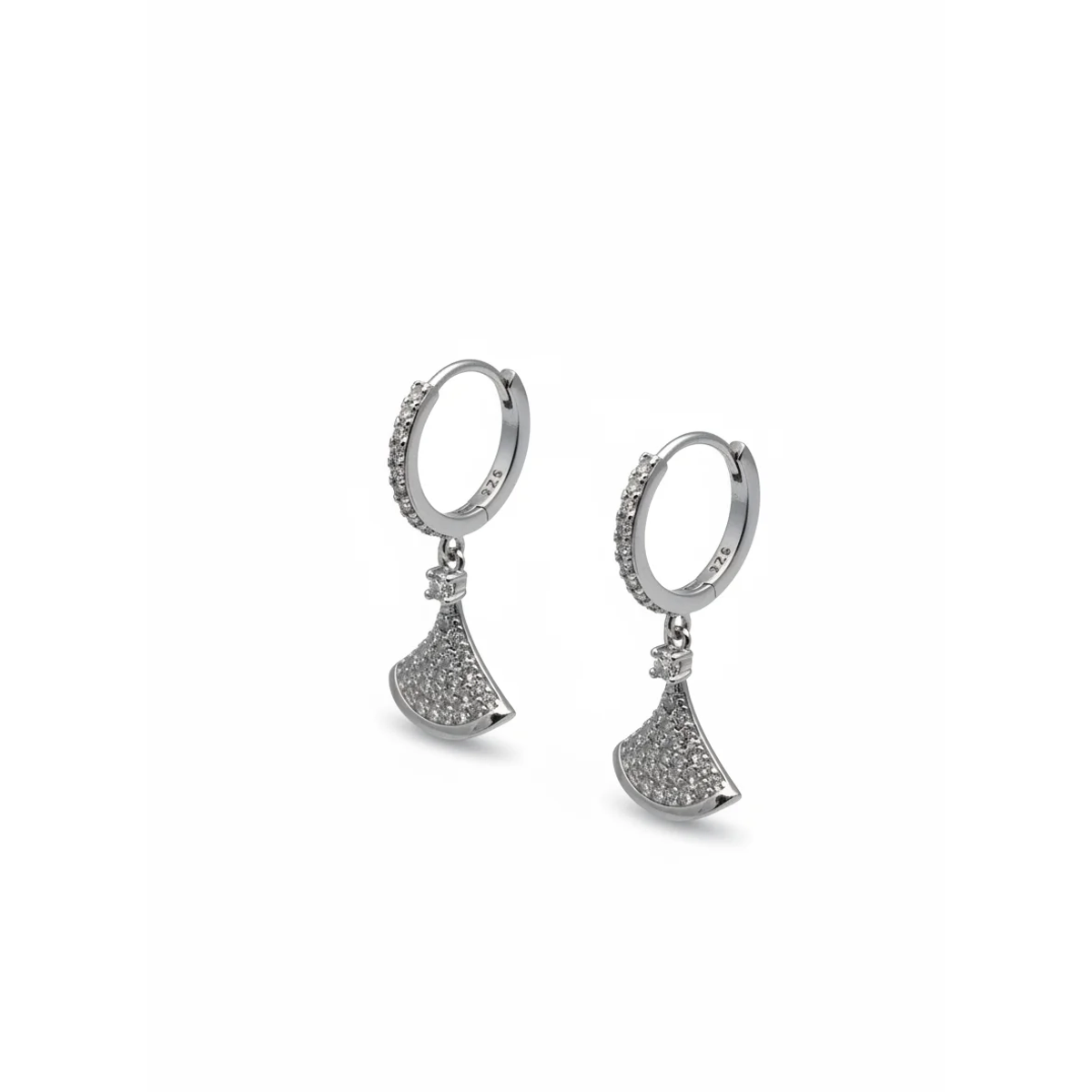 925 Sterling Silver Elegant Drop Earrings with Crystal Accents | Dublin Silver