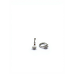 925 Sterling Silver Floral Crystal Stud Earrings | Dublin Silver