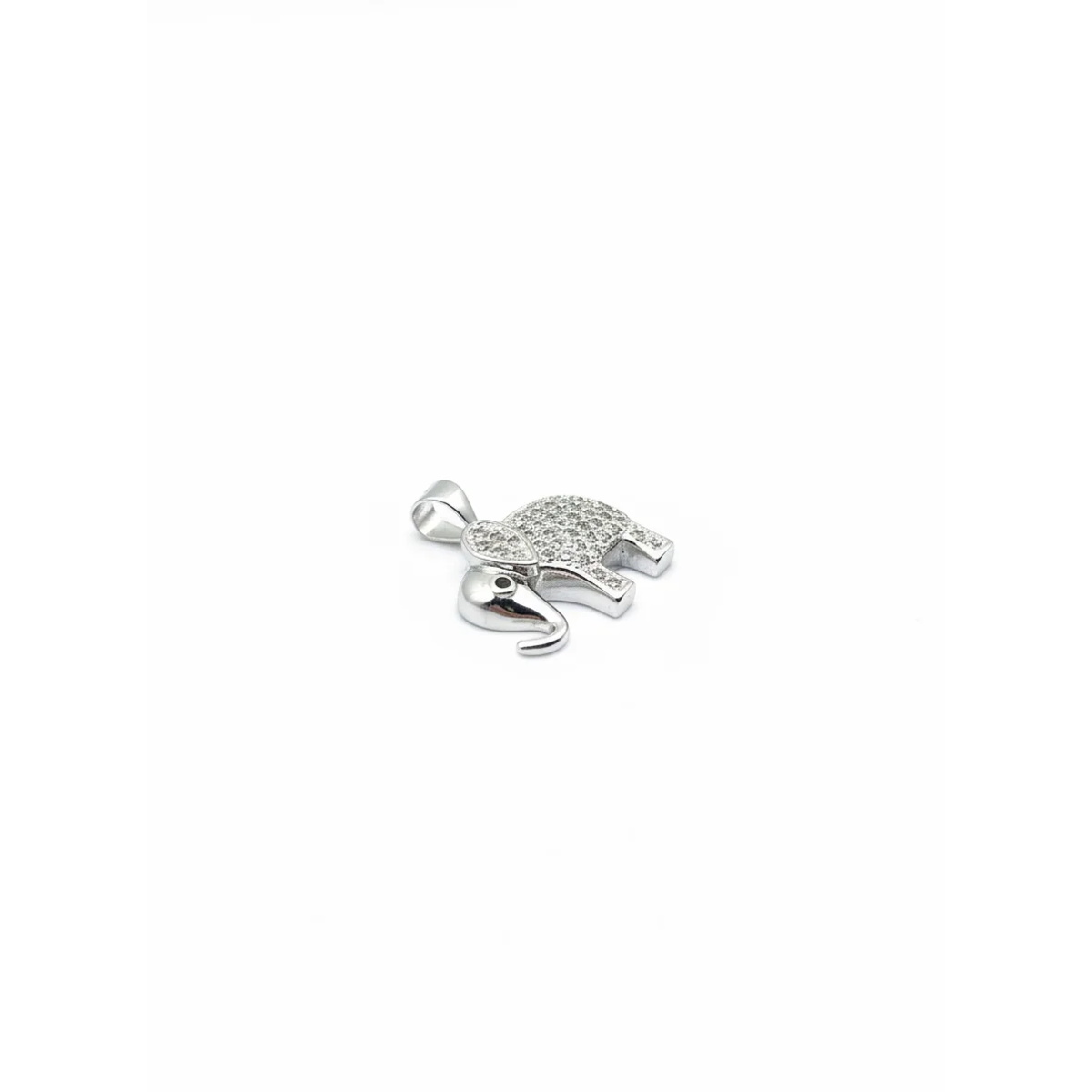 925 Sterling Silver Elephant Pendant with Cubic Zirconia | Dublin Silver