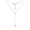 925 Sterling Silver Minimalist Triangle Pendant Necklace | Dublin Silver