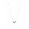 925 Sterling Silver Floral Necklace with Cubic Zirconia | Dublin Silver