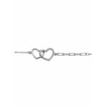 925 Sterling Silver Interlocking Heart Bracelet Lobster Clasp | Dublin Silver