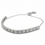 925 Sterling Silver Elegant Tennis Bracelet Adjustable | Dublin Silver