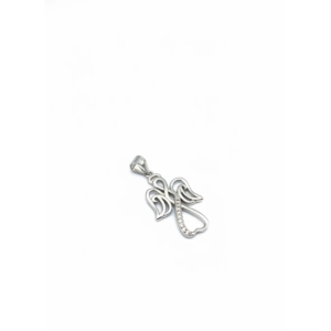 925 Sterling Silver Angel Heart Pendant | Dublin Silver