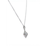 925 Sterling Silver Elegant Cubic Zirconia Pendant Necklace | Dublin Silver