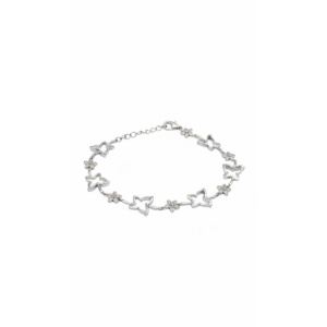 Sterling Silver Butterfly Bracelet with Lobster Clasp | Dublin Silver