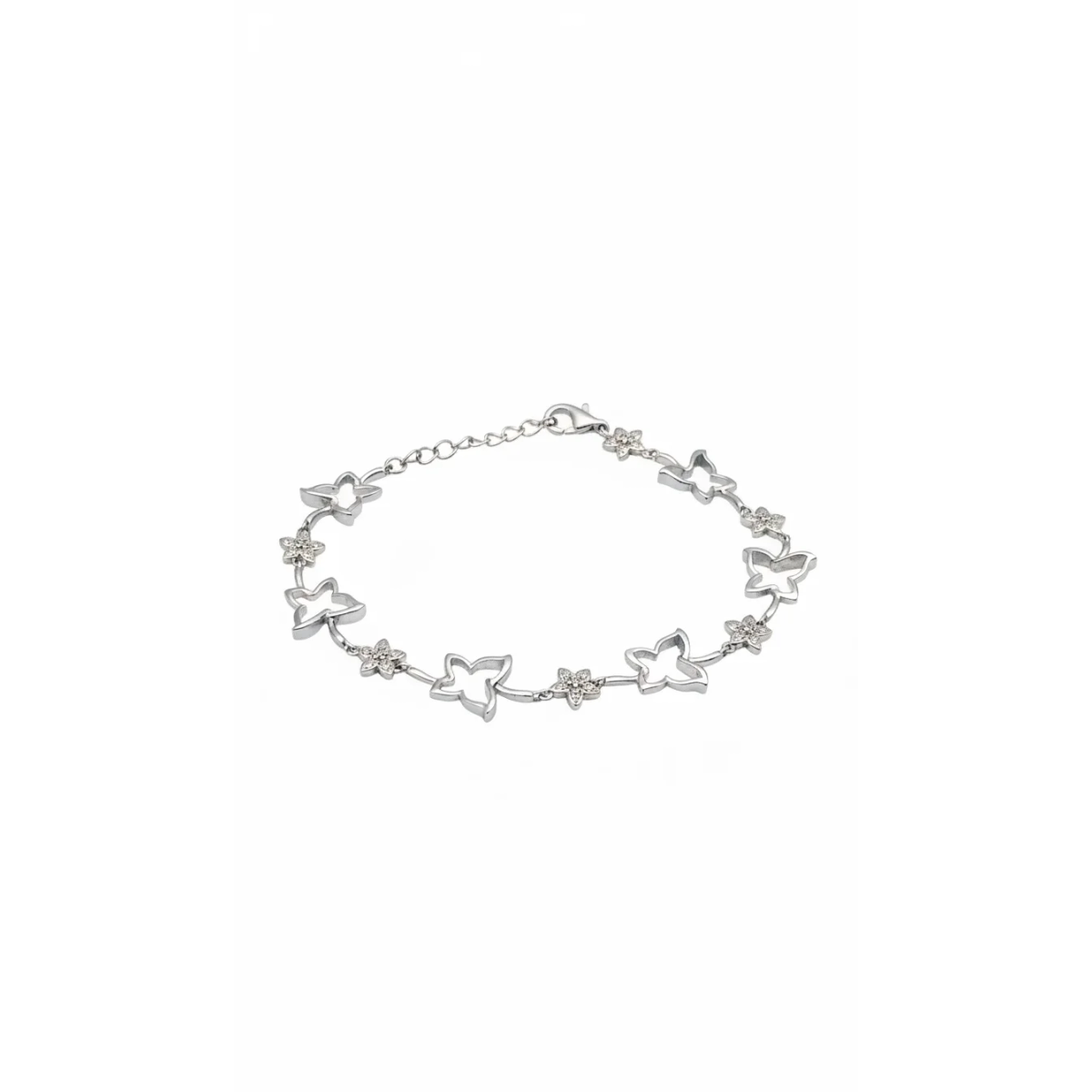 Sterling Silver Butterfly Bracelet with Lobster Clasp | Dublin Silver