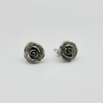925 Sterling Silver Rose Stud Earrings Elegant Design | Dublin Silver