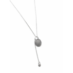 925 Sterling Silver Minimalist Pendant Necklace Adjustable Chain | Dublin Silver