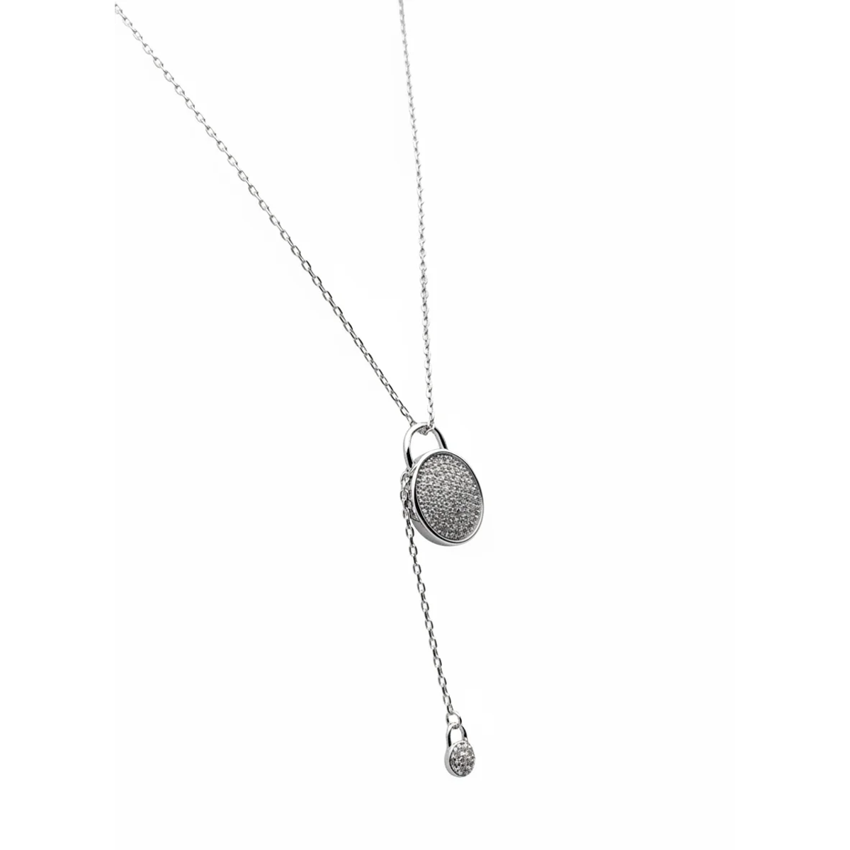 925 Sterling Silver Minimalist Pendant Necklace Adjustable Chain | Dublin Silver