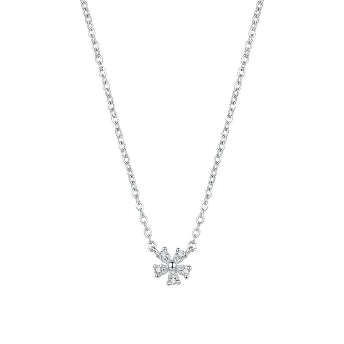925 Sterling Silver Snowflake Pendant Necklace 18-inch Chain | Dublin Silver