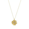 Gold-Plated Sterling Silver Flower Pendant Necklace | Dublin Silver