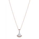 925 Sterling Silver Elegant Pendant Necklace Rose Gold Finish | Dublin Silver
