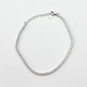 Sparkling 925 Sterling Silver Cubic Zirconia Tennis Bracelet