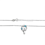 925 Sterling Silver Butterfly and Floral Pendant Necklace | Dublin Silver