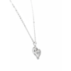 925 Sterling Silver Heart Pendant Necklace with Black Onyx | Dublin Silver