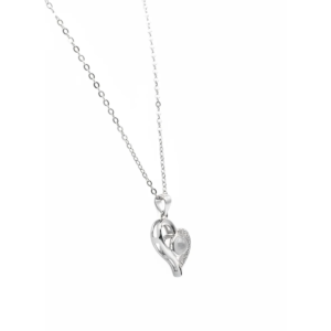 925 Sterling Silver Heart Pendant Necklace with Black Onyx | Dublin Silver