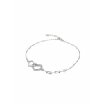925 Sterling Silver Interlocking Heart Bracelet Lobster Clasp | Dublin Silver