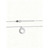 925 Sterling Silver Circle Pendant Necklace Elegant Chain | Dublin Silver