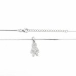 925 Sterling Silver Child Figure Pendant Necklace | Dublin Silver