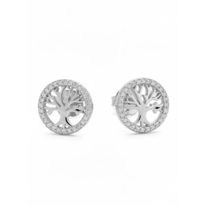 925 Sterling Silver Tree of Life Stud Earrings | Dublin Silver