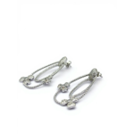 925 Sterling Silver Irish Clover Dangle Earrings | Dublin Silver