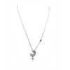 925 Sterling Silver Moon and Star Pendant Necklace | Dublin Silver