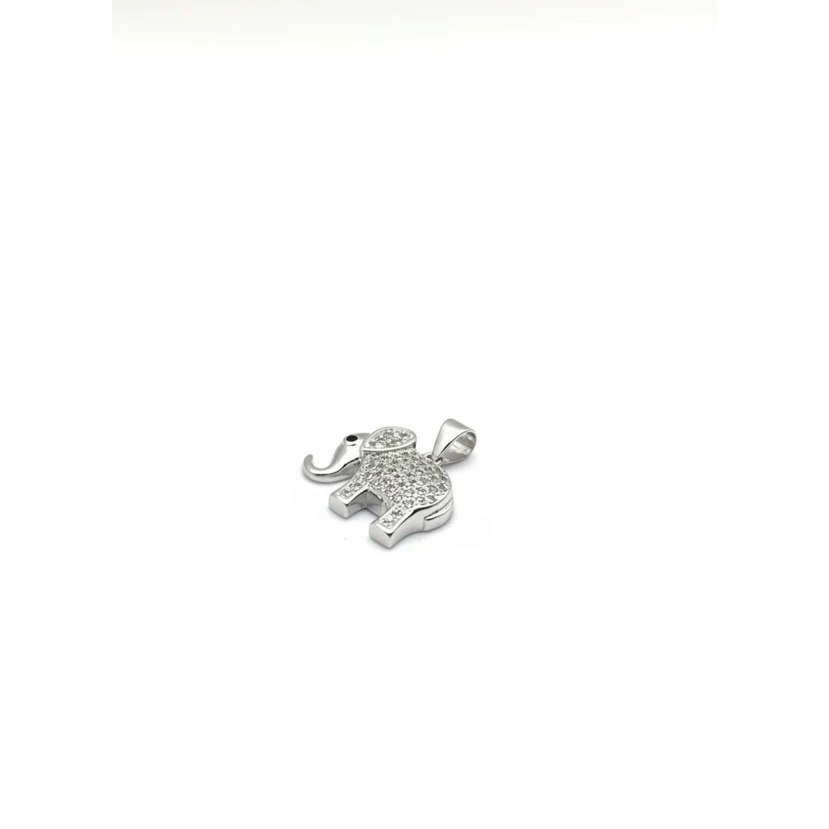 925 Sterling Silver Elephant Pendant with Cubic Zirconia | Dublin Silver