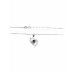 925 Sterling Silver Heart Pendant Necklace with Black Onyx | Dublin Silver