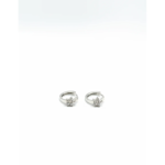 925 Sterling Silver Floral Crystal Stud Earrings | Dublin Silver