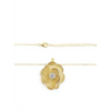 Gold-Plated Sterling Silver Flower Pendant Necklace | Dublin Silver