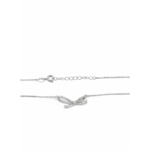 925 Sterling Silver Bow Necklace Delicate Chain | Dublin Silver