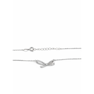 925 Sterling Silver Bow Necklace Delicate Chain | Dublin Silver