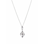 925 Sterling Silver Elegant Cubic Zirconia Pendant Necklace | Dublin Silver