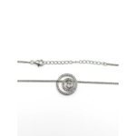 925 Sterling Silver Cubic Zirconia Circle Pendant Necklace | Dublin Silver