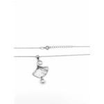 Sterling Silver Ginkgo Leaf Pendant Necklace with Pearl | Dublin Silver