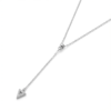 925 Sterling Silver Minimalist Triangle Pendant Necklace | Dublin Silver
